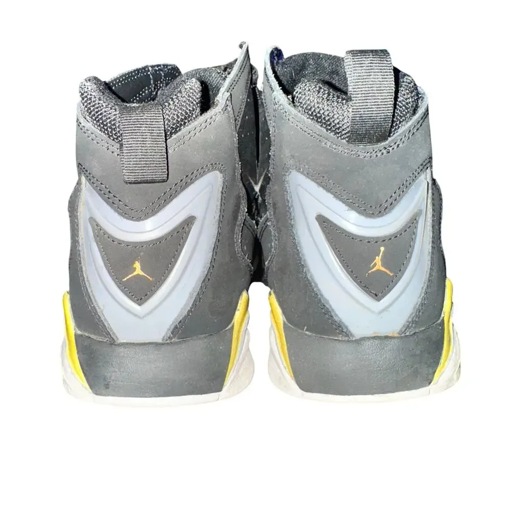 Nike Jordan True Flight Sneakers Men's Size 11 Black Metallic Gold Leather Shoes